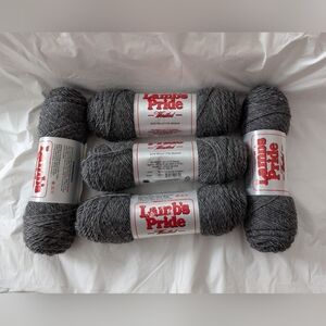 Worsted Lamb's Pride Wool And Mohair Gray Yarn Bundle